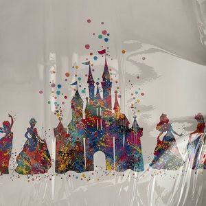Disney Princess Color Splatter Poster Approx. 11x14